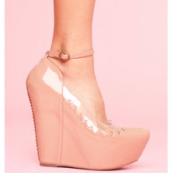 Jeffrey Campbell Shoes - Jeffery Campbell Audrey 2 Pink Patent Heel Sz 7